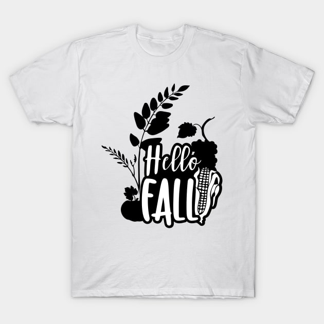 Hello Fall T-Shirt by peace and love